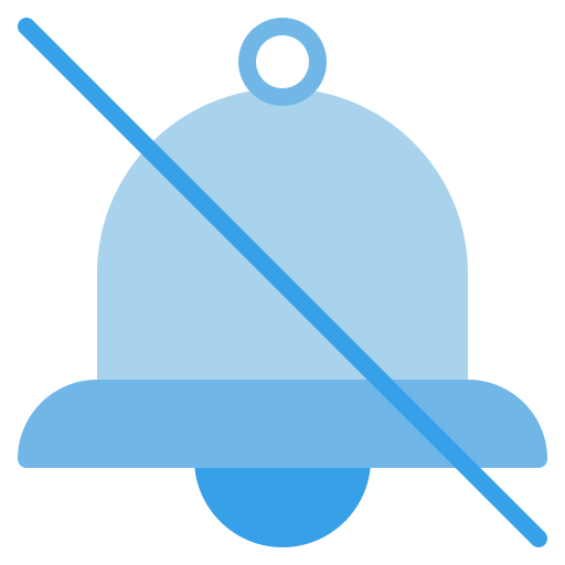 Mute Generic Blue icon