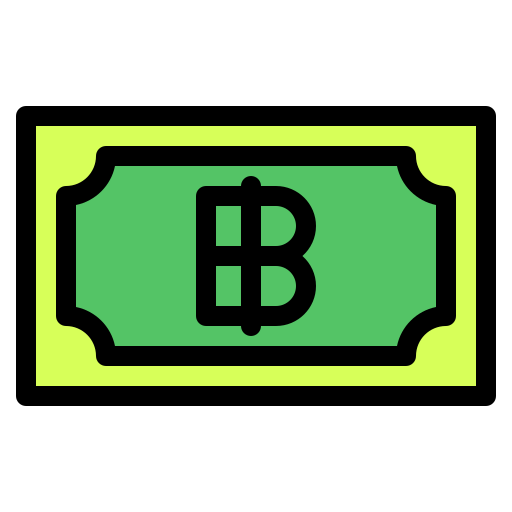 Thai baht Generic Outline Color icon
