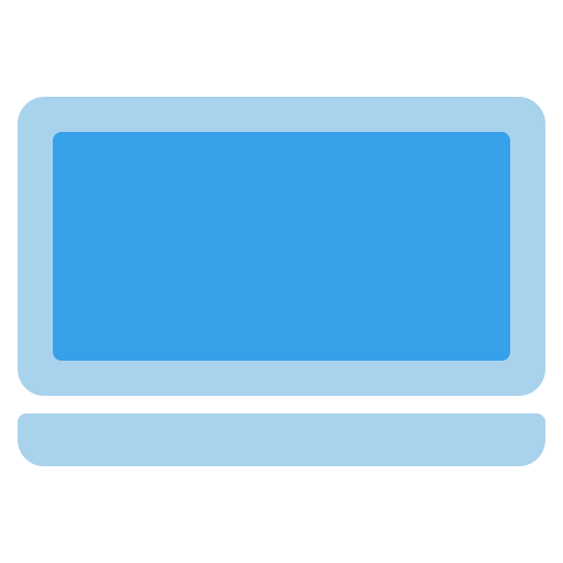 Laptop Generic Blue icon