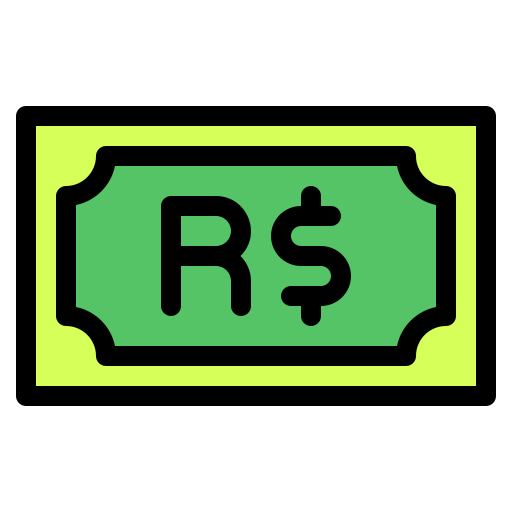 Brazilian real Generic Outline Color icon