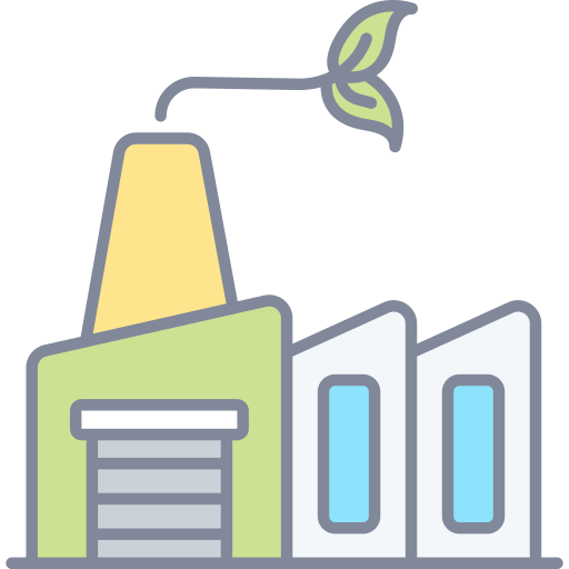 Eco factory Generic Outline Color icon