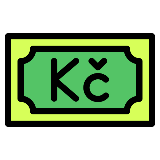 tschechische krone Generic Outline Color icon