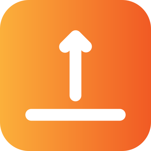 Upload Generic Flat Gradient icon