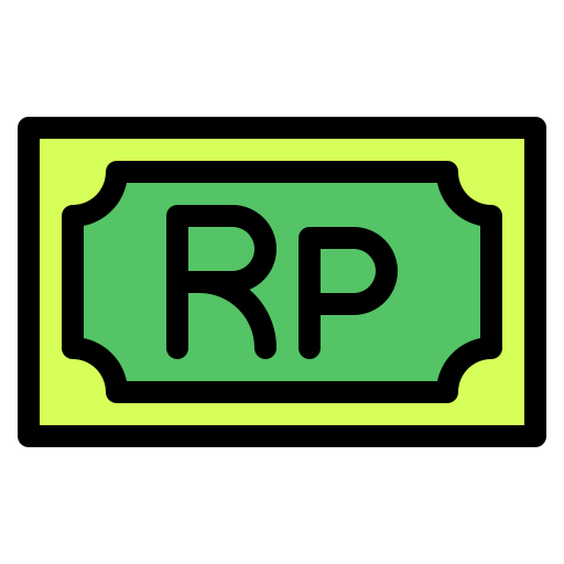 rupiah Generic Outline Color icon
