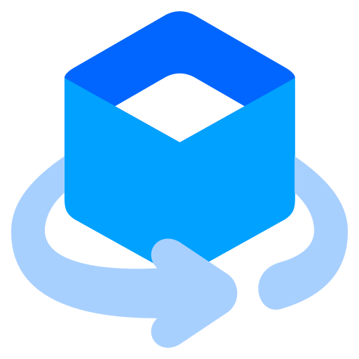 projekt 3d Generic Blue ikona