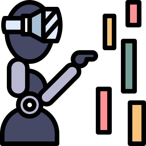 Робот Winnievizence Lineal color иконка
