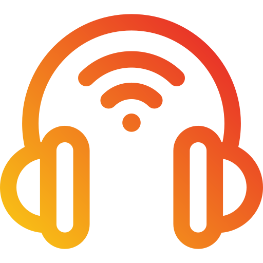 słuchawki bezprzewodowe Generic Gradient ikona