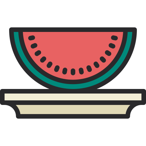 wassermelone Generic Outline Color icon