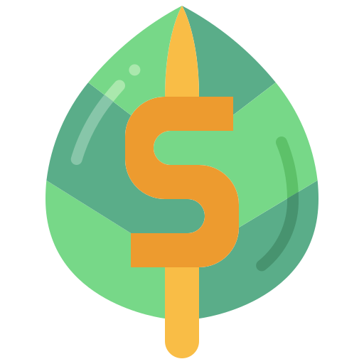 grüne Ökonomie Generic Flat icon
