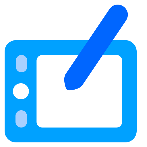 pen tablet Generic Blue icoon