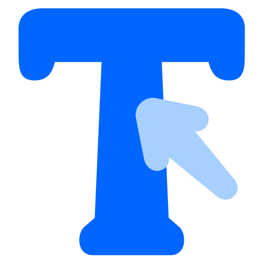 tipografía Generic Blue icono