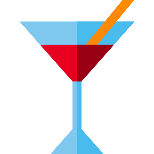 cocktail Basic Straight Flat icon