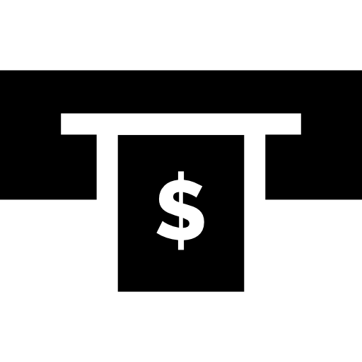 bankomat Basic Straight Filled ikona