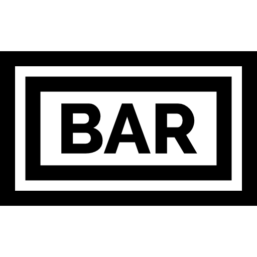 bar Basic Straight Lineal icoon
