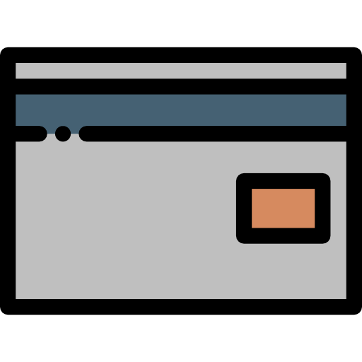 karta kredytowa Detailed Rounded Lineal color ikona