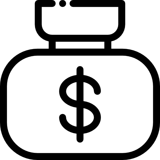 Сумка денег Detailed Rounded Lineal иконка