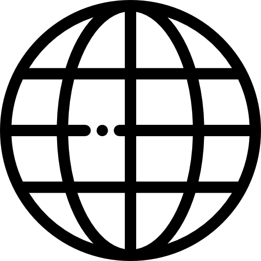 na całym świecie Detailed Rounded Lineal ikona