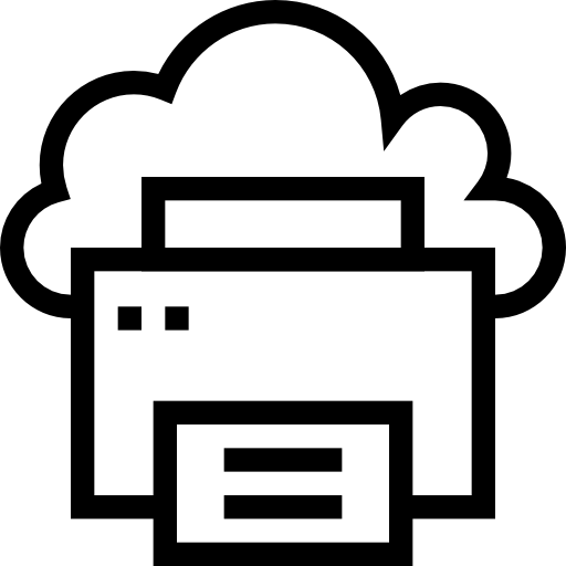 cloud computing Dinosoft Lineal icoon