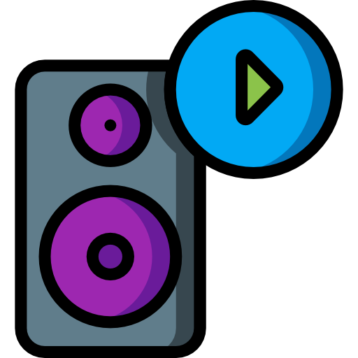 haut-parleur Basic Mixture Lineal color Icône