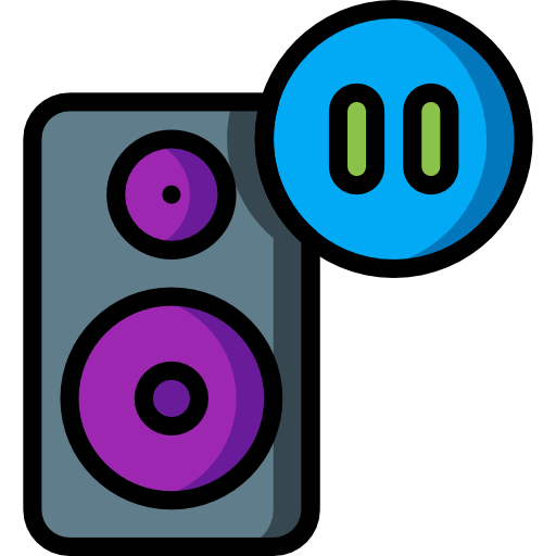 altoparlante Basic Mixture Lineal color icono