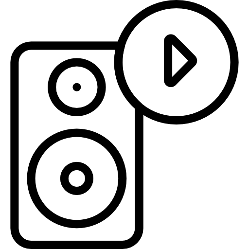 lautsprecher Basic Mixture Lineal icon