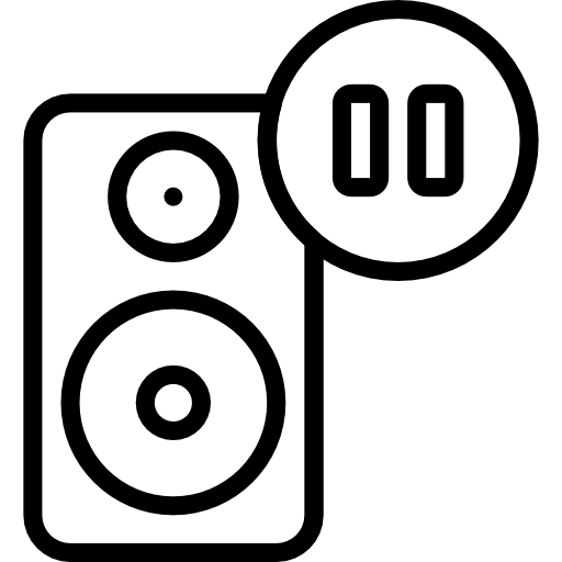 haut-parleur Basic Mixture Lineal Icône