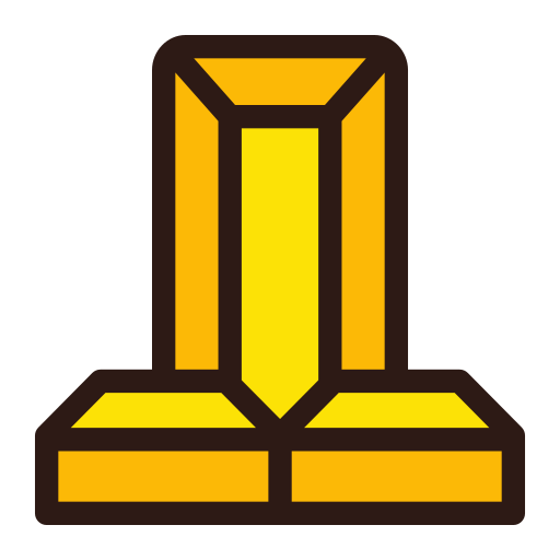 sztabka złota Generic Outline Color ikona