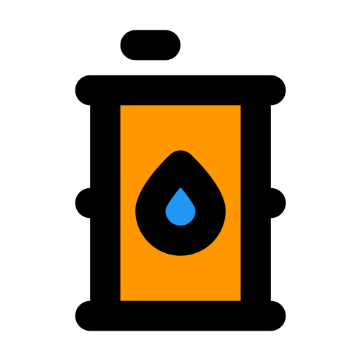 tanque de aceite Generic Outline Color icono