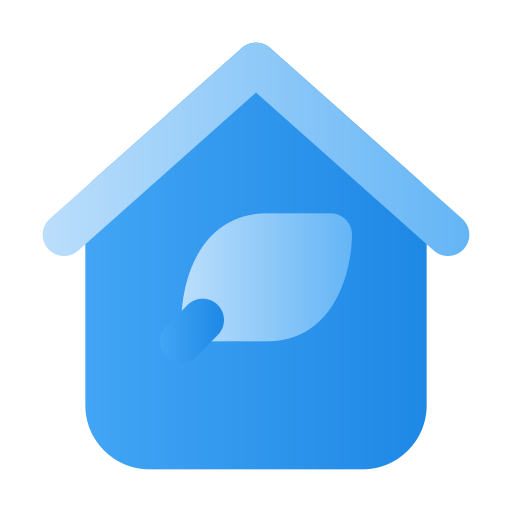 Eco home Generic Flat Gradient icon