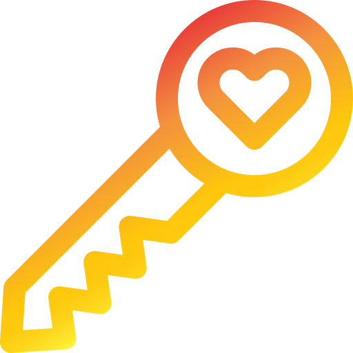 Ключ любви Generic Gradient иконка