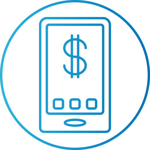 bankowość mobilna Generic Gradient ikona