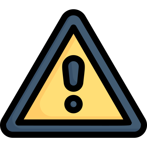 gevaar teken Generic Outline Color icoon