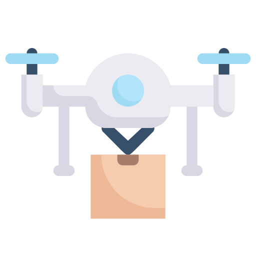 Drone delivery Generic Flat icon