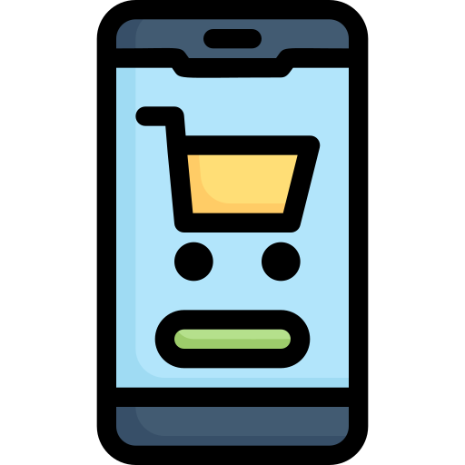 Мобильный шоппинг Generic Outline Color иконка