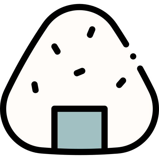 Onigiri Detailed Rounded Lineal color icon