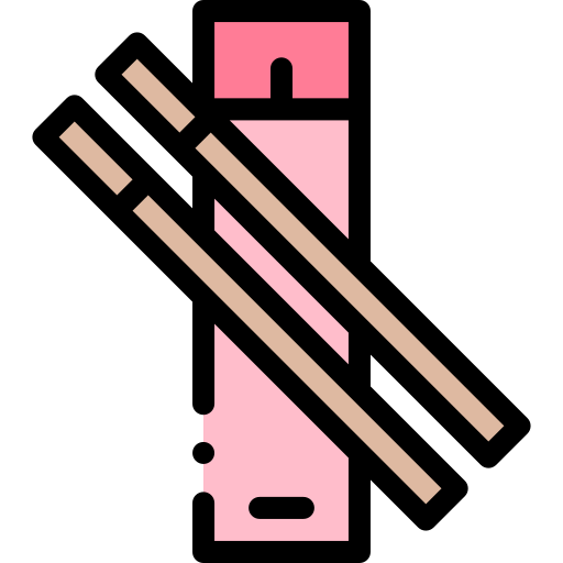 箸 Detailed Rounded Lineal color icon