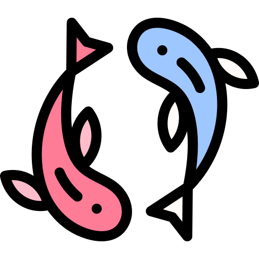 鯉 Detailed Rounded Lineal color icon