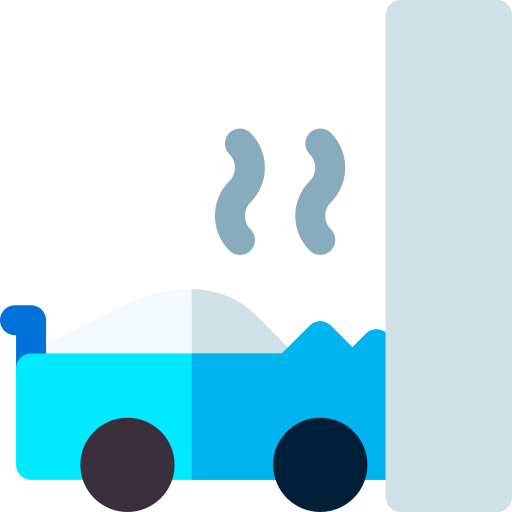 accidente automovilístico Basic Rounded Flat icono