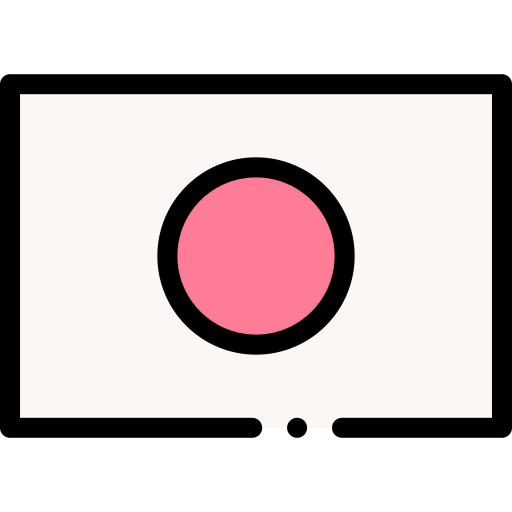 日本 Detailed Rounded Lineal color icon