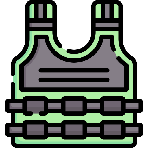 Bulletproof vest Special Lineal color icon