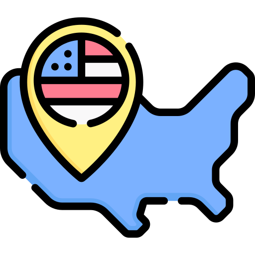 United states of america Special Lineal color icon