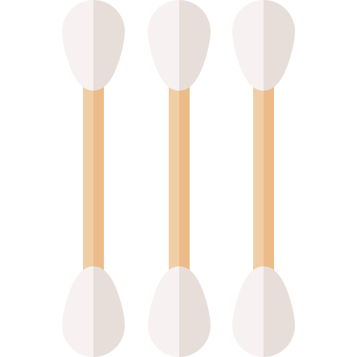 bastoncillos de algodón Basic Rounded Flat icono