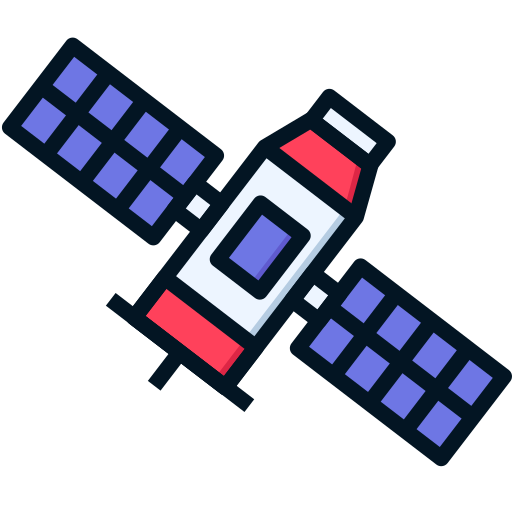 satelita Generic Outline Color ikona