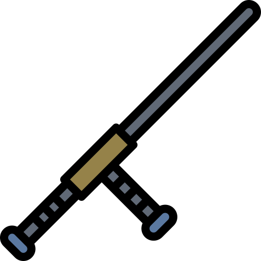 Baton Generic Outline Color icon