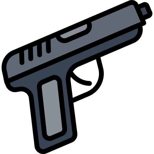 Pistol Generic Outline Color icon