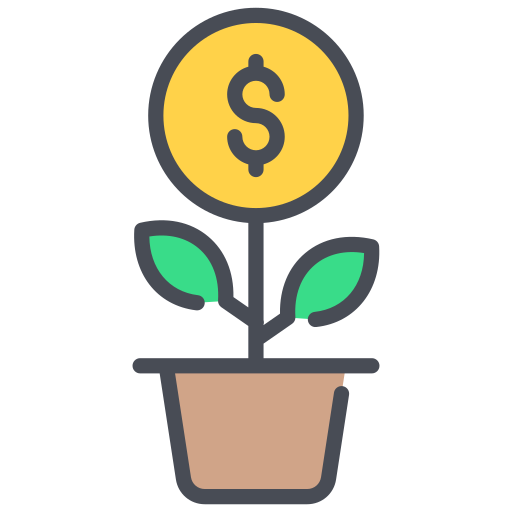 crecimiento del dinero Generic Outline Color icono