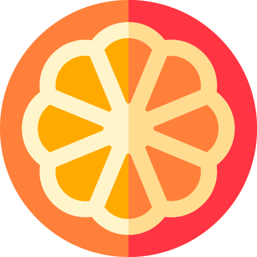 arancia Basic Rounded Flat icona