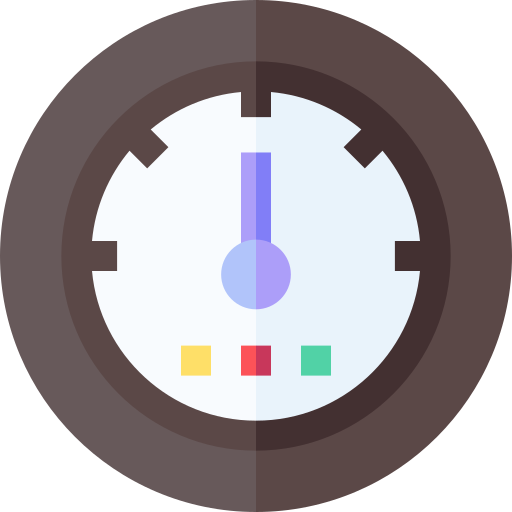 tachometer Basic Straight Flat icon