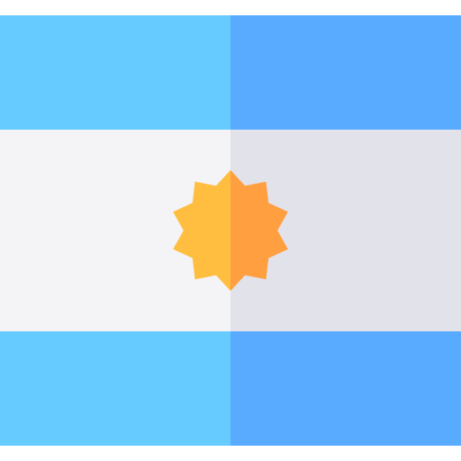 Argentina Basic Straight Flat icon