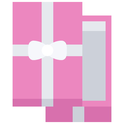 caja de regalo Coloring Flat icono